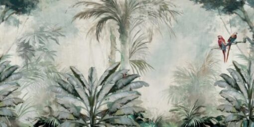 Amazon Forest Green Palm Leaves Wallmural - Image 2