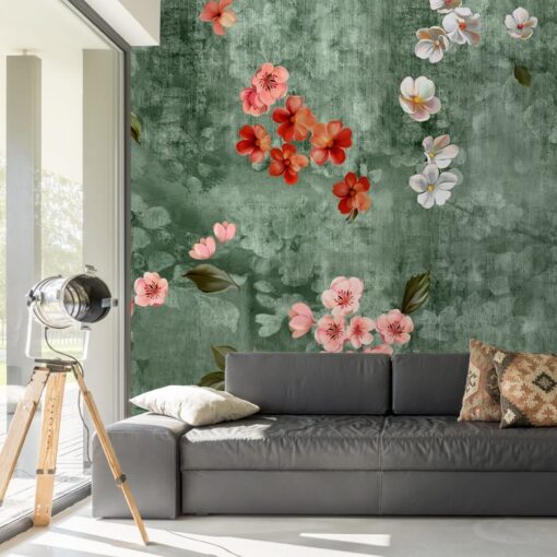 Colourful Floral Mural - Image 3