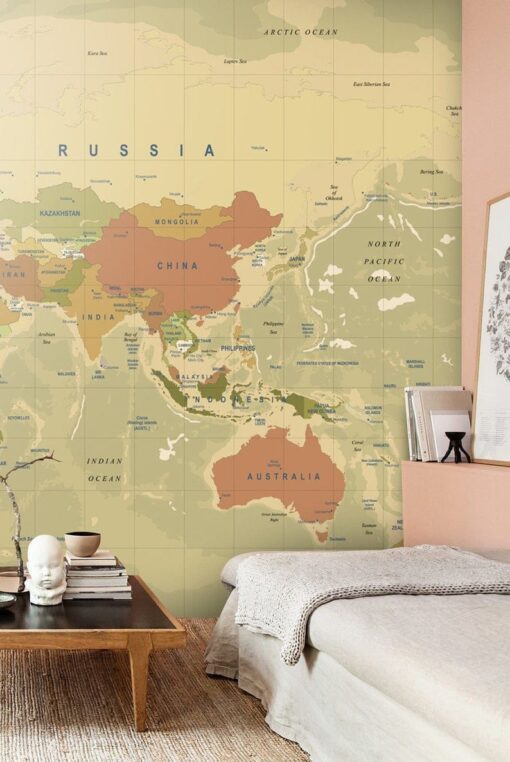 Retro Map Wallmural - Image 3