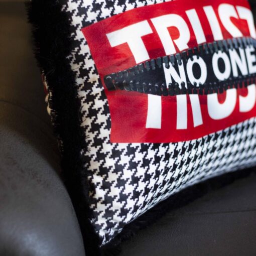 Trust No One Pillow - EY282 - Image 2