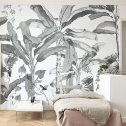 Croissances Monochrome Wallmural