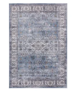 Grey & Blue Shadi Kashmar Rug