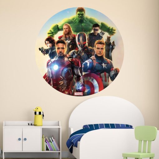 Marvel Avengers Age of Ultron Circle Art Wall Mural - Image 2