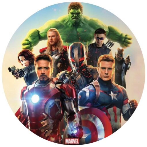 Marvel Avengers Age of Ultron Circle Art Wall Mural