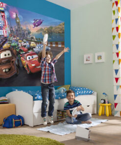 Disney Pixar Cars Wall Mural – Lightning McQueen & Friends Racing Adventure for Kids’ Room